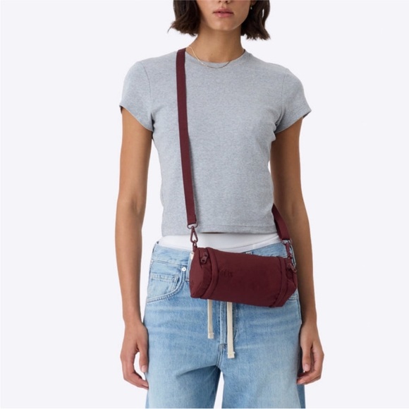 BEIS The Expandable Crossbody Charm in Burgundy - Picture 7 of 7